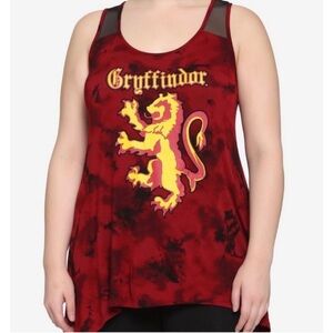 Hot Topic - Sz 4X Harry Potter Gryffindor Tie Dye Tank Top